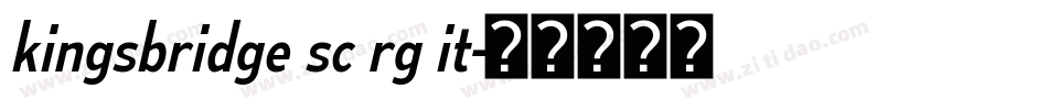 kingsbridge sc rg it字体转换
